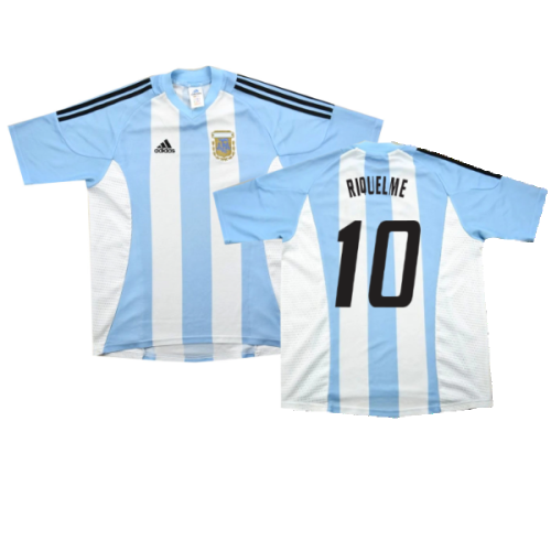 Argentina 2002-04 Home Shirt (L) (Excellent) (RIQUELME 10)