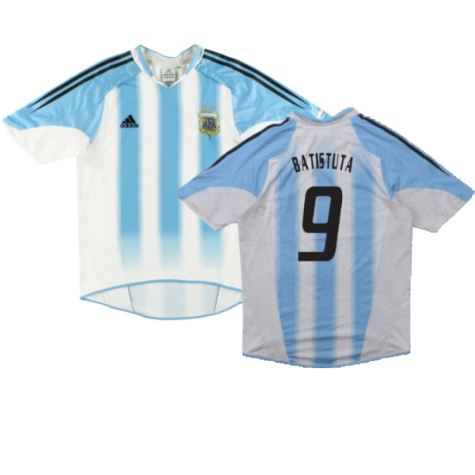 Argentina 2004-05 Home Shirt (XL) (Good) (BATISTUTA 9)