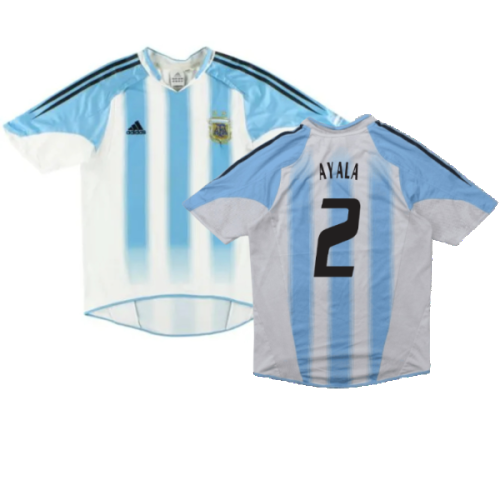 Argentina 2004-06 Home Shirt (S) (Good) (Ayala 2)