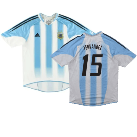 Argentina 2004-06 Home Shirt (S) (Good) (Fernandez 15)