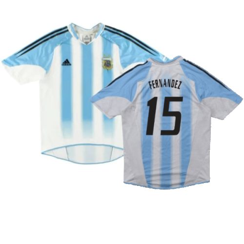 Argentina 2004-06 Home Shirt (S) (Good) (Fernandez 15)