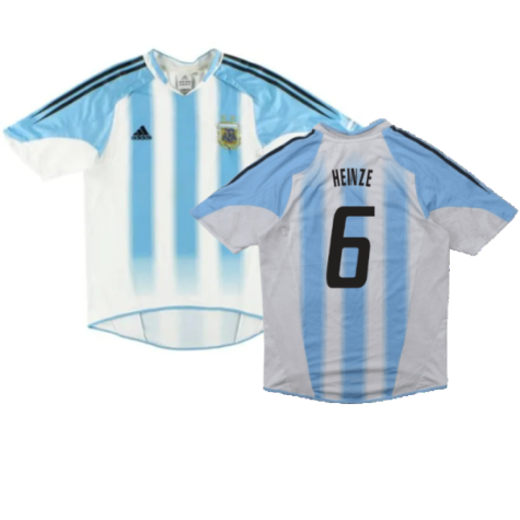 Argentina 2004-06 Home Shirt (S) (Good) (Heinze 6)