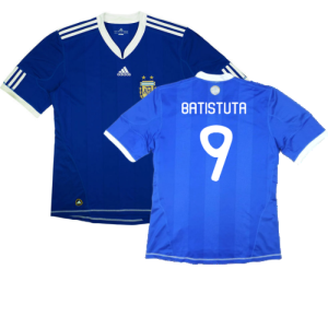 Argentina 2010-11 Away Shirt (S) (Very Good) (Batistuta 9)