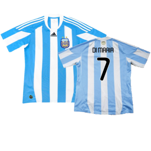 Argentina 2010-11 Home (L) (Excellent) (Di Maria 7)