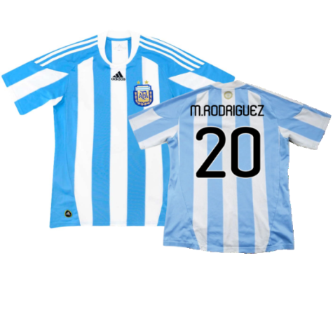 Argentina 2010-11 Home (L) (Excellent) (M.Rodriguez 20)