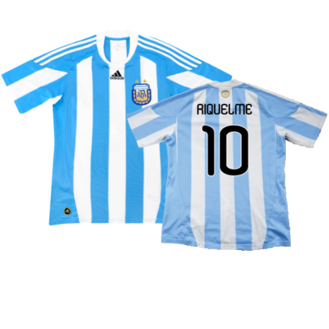 Argentina 2010-11 Home (L) (Excellent) (Riquelme 10)