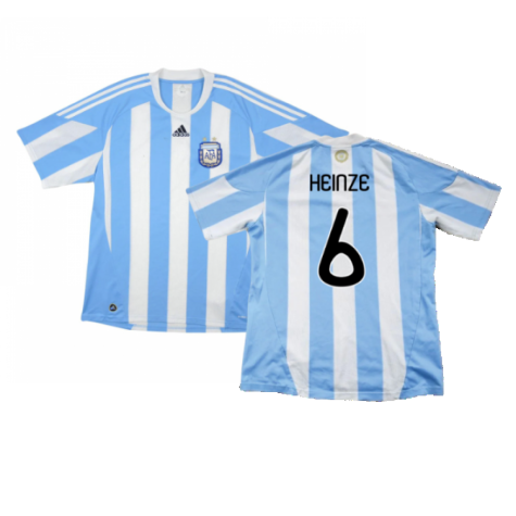 Argentina 2010-11 Home Shirt (Excellent) (Heinze 6)