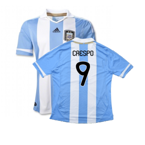 Argentina 2011-2012 Home Shirt (L) (Good) (CRESPO 9)