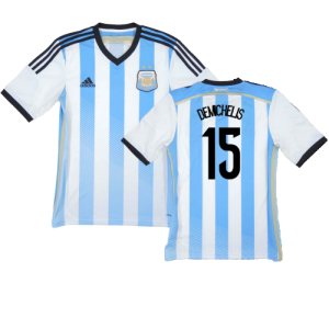 Argentina 2014-15 Home Shirt (XL) (Very Good) (Demichelis 15)