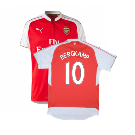 Arsenal 2015-16 Home Shirt (M) (BERGKAMP 10) (Very Good)