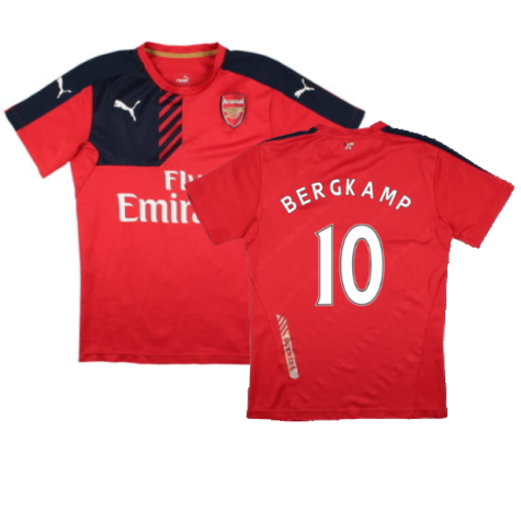 Arsenal 2015-16 Puma Training Shirt (M) (BERGKAMP 10) (Fair)