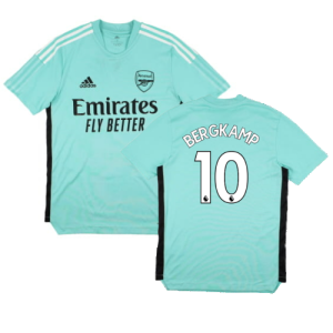 Arsenal 2021-22 Adidas Training Shirt (S) (BERGKAMP 10) (Excellent)