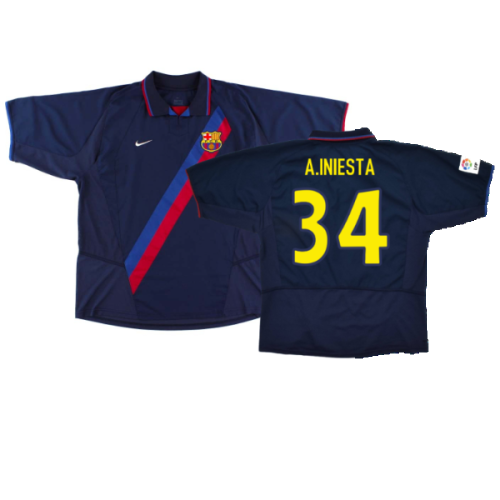 Barcelona 2002-04 Away (Excellent) (A.Iniesta 34)