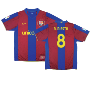 Barcelona 2007-08 Home Shirt (L) (Excellent)