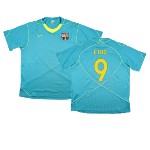 Barcelona 2007-08 Nike Training Shirt (M) (Good) (Etoo 9)