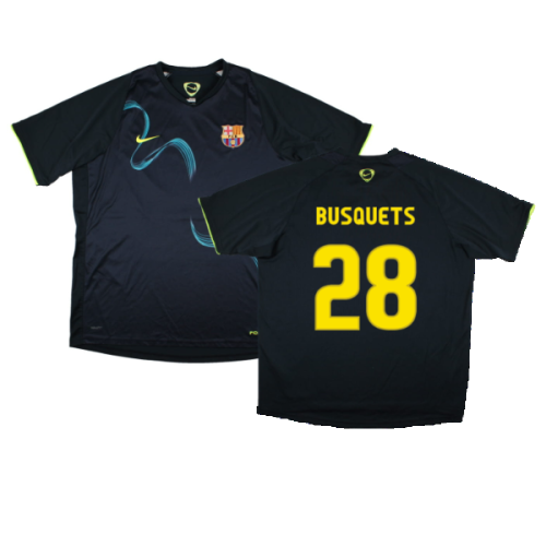 Barcelona 2008-09 Nike Training Shirt (2XL) (Busquets 28) (Excellent)