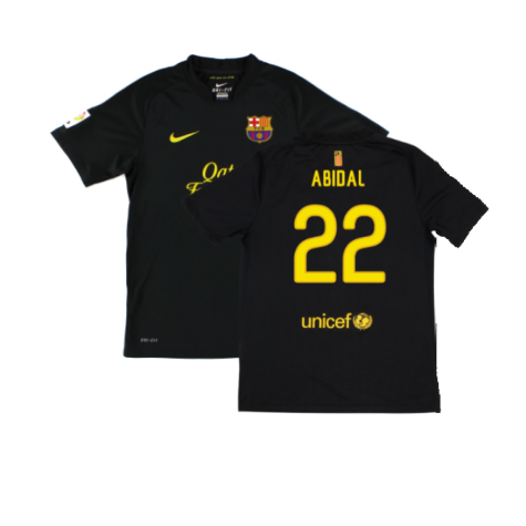 Barcelona 2011-12 Away Shirt (XL) (Mint) (Abidal 22)