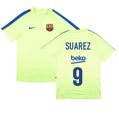 Barcelona 2016-17 Nike Training Shirt (S) (Suarez 9) (Good)