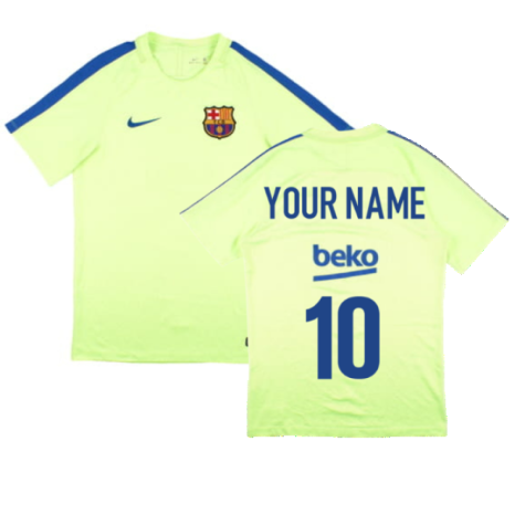 Barcelona 2016-17 Nike Training Shirt (S) (Your Name 10) (Good)