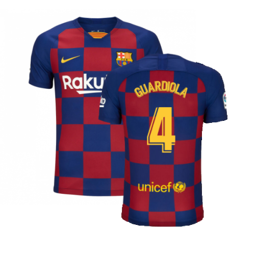 Barcelona 2019-20 Home Shirt (S) (BNWT) (GUARDIOLA 4)