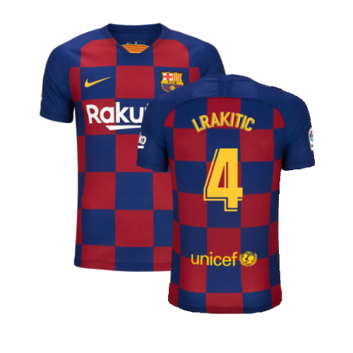 Barcelona 2019-20 Home Shirt (S) (BNWT) (I.RAKITIC 4)