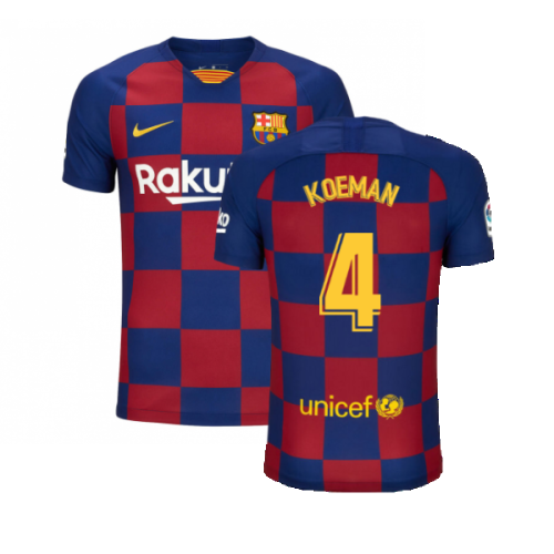 Barcelona 2019-20 Home Shirt (S) (BNWT) (KOEMAN 4)