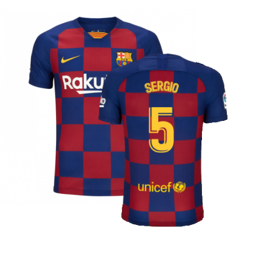 Barcelona 2019-20 Home Shirt (S) (BNWT) (SERGIO 5)