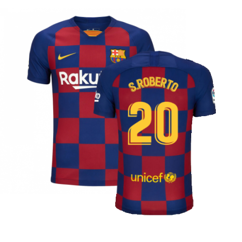 Barcelona 2019-20 Home Shirt (S) (BNWT) (S.ROBERTO 20)