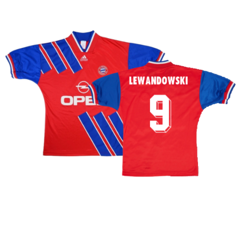 Bayern Munich 1993-95 Home Shirt (S) (Very Good) (Lewandowski 9)