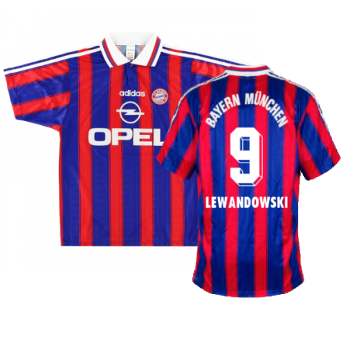 Bayern Munich 1995-97 Home Shirt (Boys 26/28 7-8y) (Excellent) (LEWANDOWSKI 9)