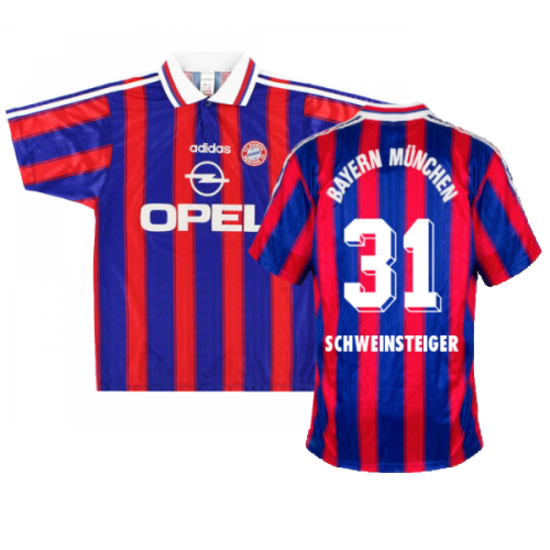 Bayern Munich 1995-97 Home Shirt (Boys 26/28 7-8y) (Excellent) (SCHWEINSTEIGER 31)