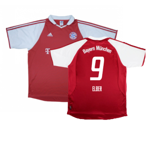 Bayern Munich 2003-04 Home Shirt (XL) (Very Good) (Elber 9)