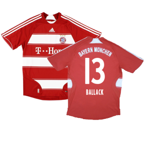 Bayern Munich 2007-09 Home Shirt (M) (Fair) (Ballack 13)