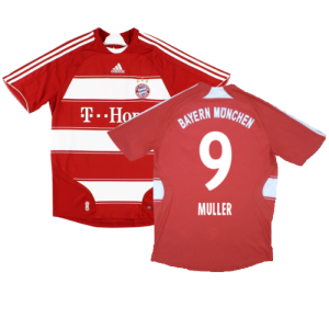 Bayern Munich 2007-09 Home Shirt (M) (Fair) (Muller 9)