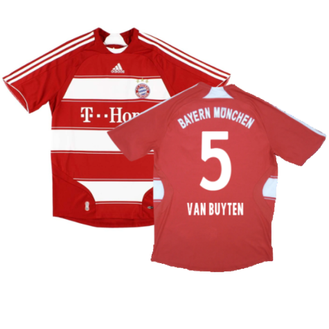 Bayern Munich 2007-09 Home Shirt (M) (Fair) (Van Buyten 5)