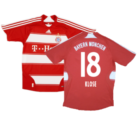 Bayern Munich 2007-09 Home Shirt (XL Boys) Schweinsteiger #31 (Good) (Klose 18)