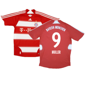 Bayern Munich 2007-09 Home Shirt (XL Boys) Schweinsteiger #31 (Good) (Muller 9)