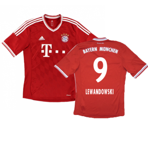 Bayern Munich 2013-14 Home Shirt (Excellent) (Lewandowski 9)