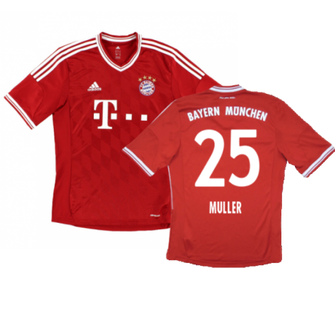 Bayern Munich 2013-14 Home Shirt (Excellent) (Muller 25)