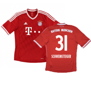 Bayern Munich 2013-14 Home Shirt (Excellent) (Schweinsteiger 31)