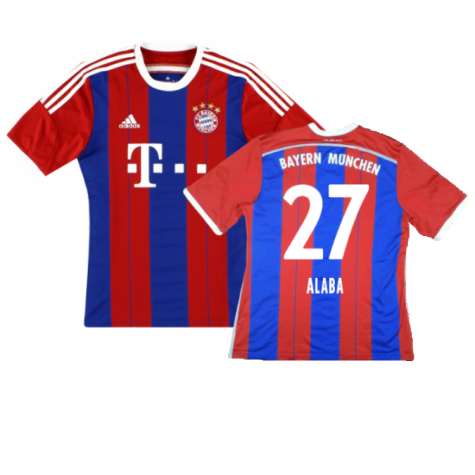 Bayern Munich 2014-15 Home Shirt (S) (Excellent) (Alaba 27)