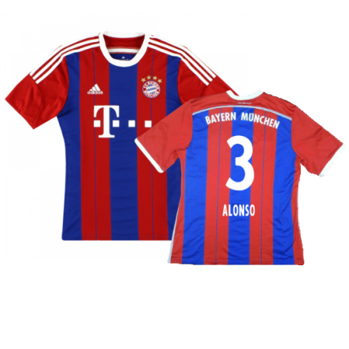 Bayern Munich 2014-15 Home Shirt (S) (Excellent) (Alonso 3)