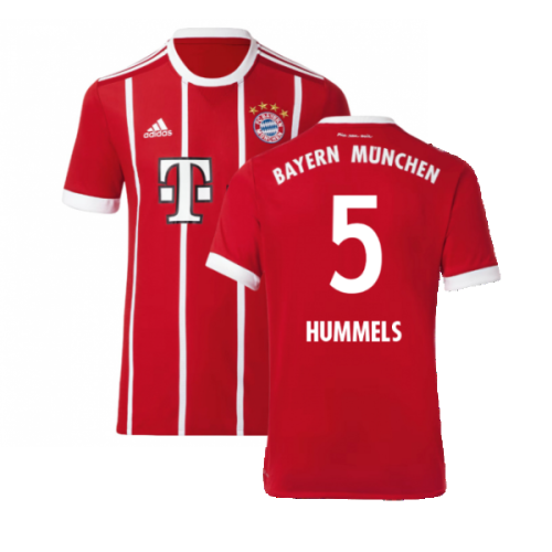 Bayern Munich 2017-18 Home Shirt (Excellent) (Hummels 5)