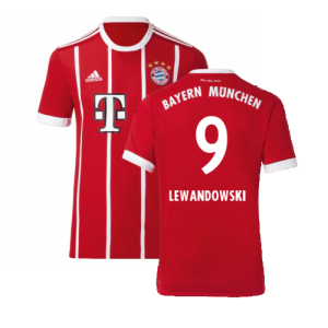 Bayern Munich 2017-18 Home Shirt (Excellent) (Lewandowski 9)