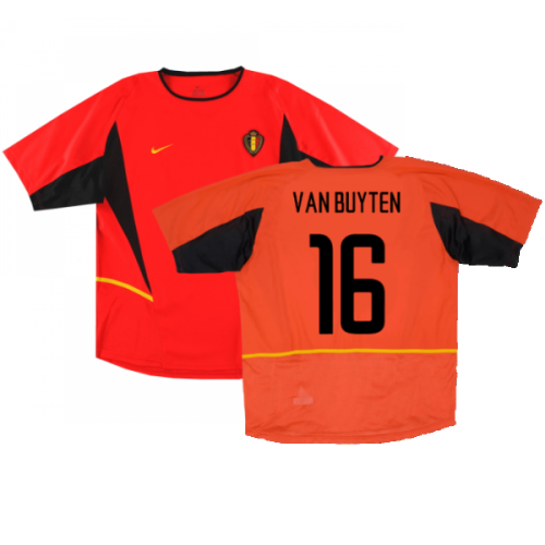 Belgium 2002-04 Home Shirt (Excellent) (Van Buyten 16)