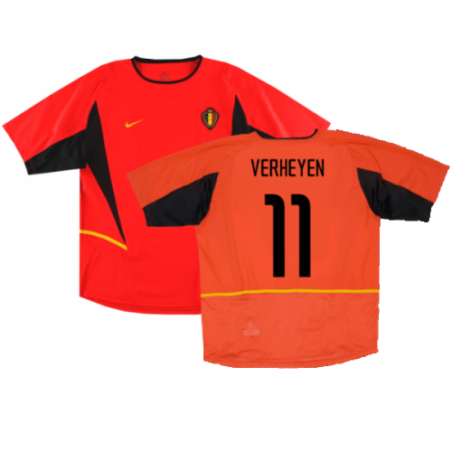 Belgium 2002-04 Home Shirt (Excellent) (Verheyen 11)