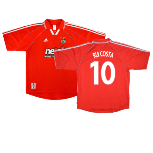 Benfica 2000-01 Home Shirt (Excellent) (RUI COSTA 10)