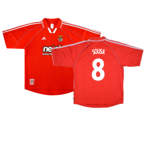 Benfica 2000-01 Home Shirt (Excellent) (SOUSA 8)