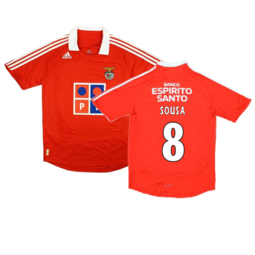 Benfica 2007-2008 Home Shirt (L) (Excellent) (SOUSA 8)