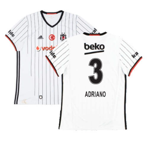 Besiktas 2016-17 Home Shirt (S) (Very Good) (Adriano 3)